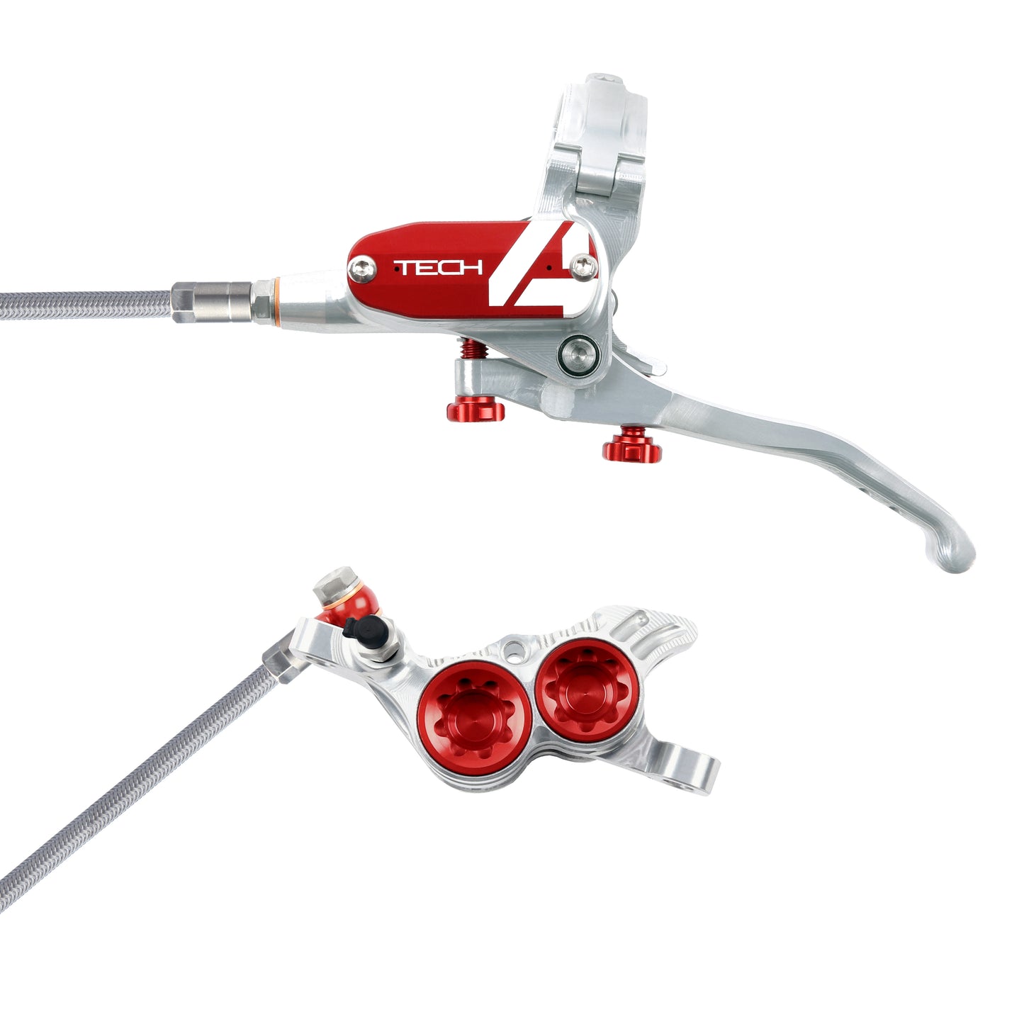 Tech 4 V4 Stahlflex Scheibenbremse v+h SET