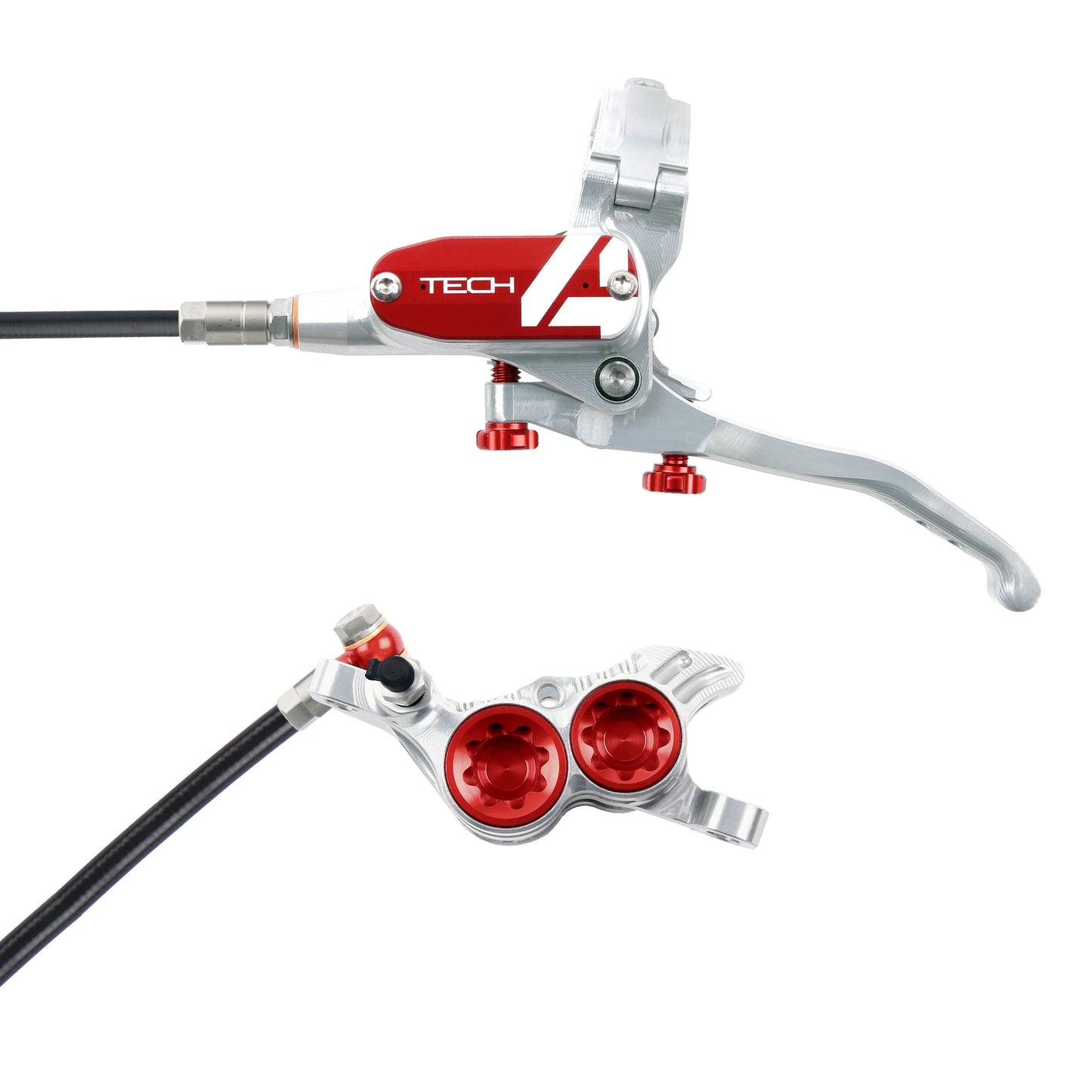 Tech 4 V4 Stahlflex Scheibenbremse v+h SET