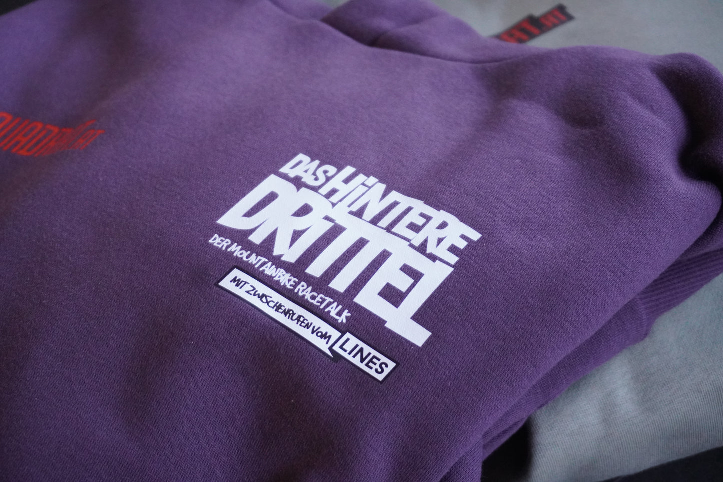 Das hintere Drittel Hoody