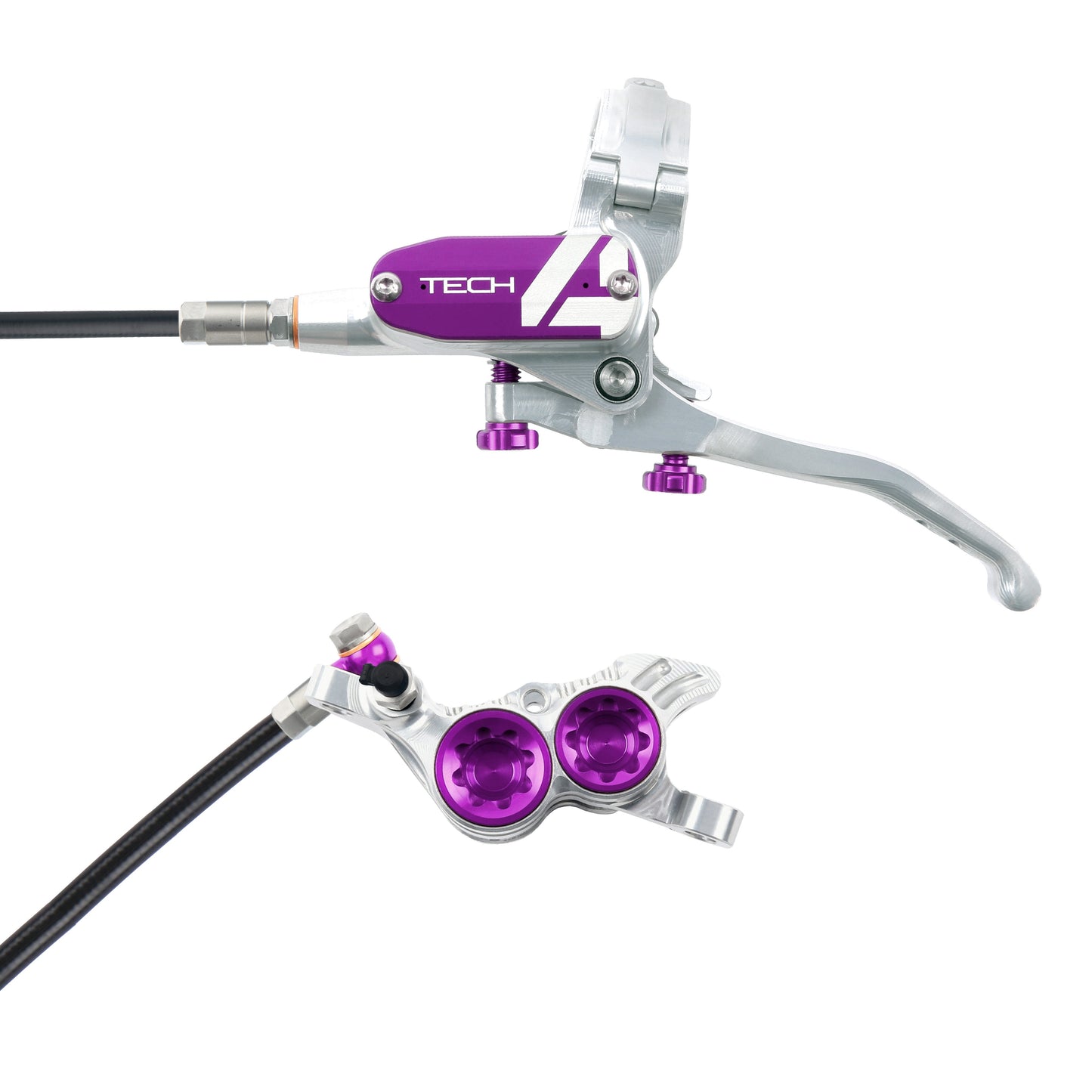 Tech 4 V4 Stahlflex Scheibenbremse v+h SET